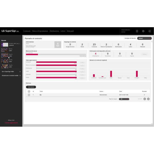 Corso base SuperSign LG